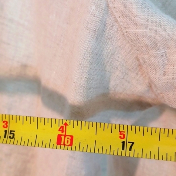 KIM Rodgers Womans Cream 100% Linen Buttoned Down Shirt XLP - Picture 8 of 8